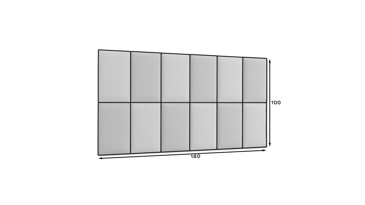 Gepolstertes Wandpaneel - Set 180x100 cm - Luxusbetten24