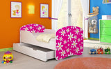 Kinderbett Luna mit Stauraum und verschiedenen Motiven - Luxusbetten24