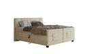 Lit boxspring Noela Velours électrique réglable