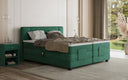 Lit boxspring Noela Velours électrique réglable