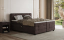 Lit boxspring Noela Velours électrique réglable