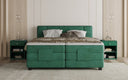 Lit boxspring Noela Velours électrique réglable