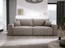 Designer Sofa Velanova 3-zits Ribstof met slaap- en klapfunctie