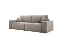 Designer Sofa Velanova 3-zits Ribstof met slaap- en klapfunctie