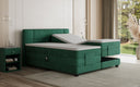 Lit boxspring Noela Velours électrique réglable