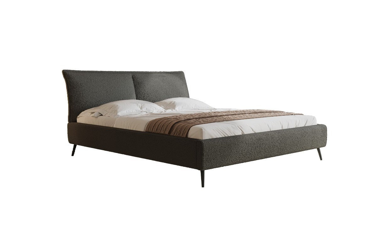 Designer Upholstered Bed Zoe Bouclé with Storage