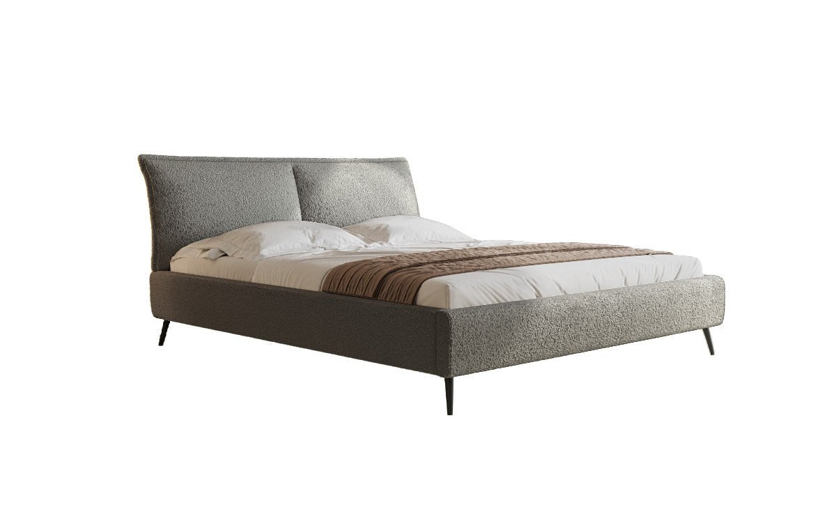 Designer Upholstered Bed Zoe Bouclé with Storage