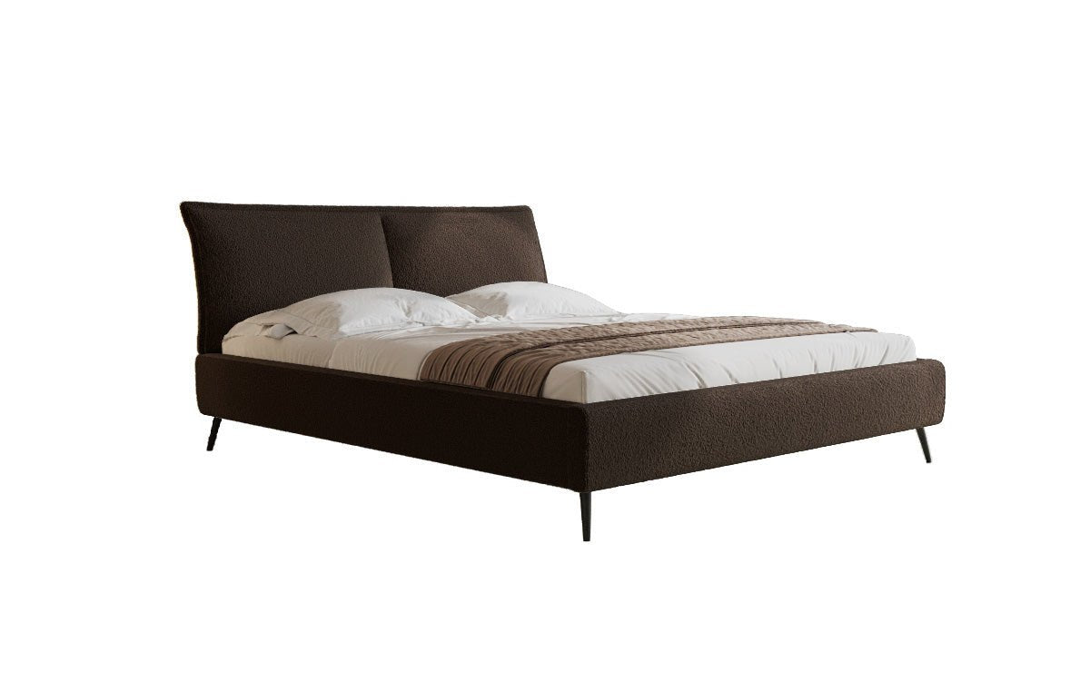 Designer Upholstered Bed Zoe Bouclé with Storage