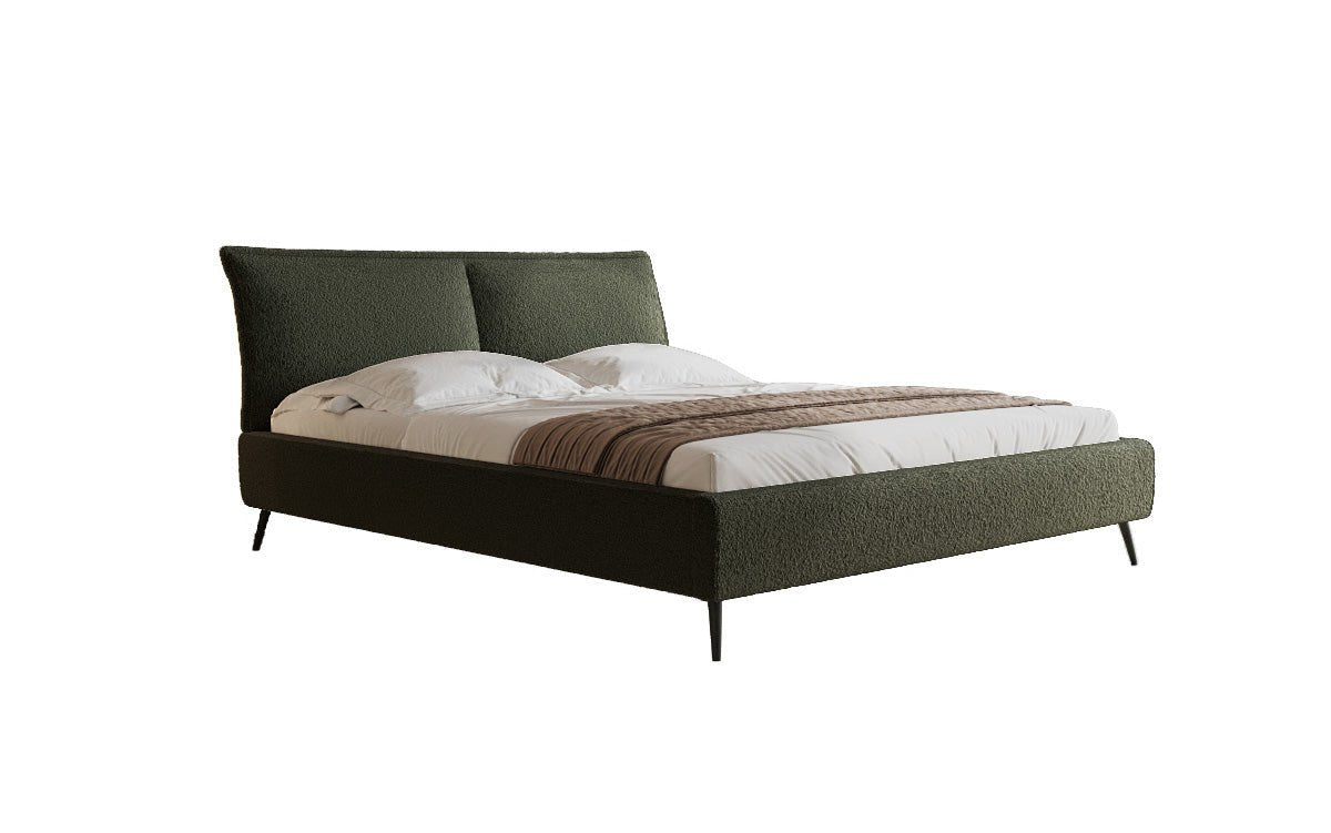 Designer Upholstered Bed Zoe Bouclé with Storage