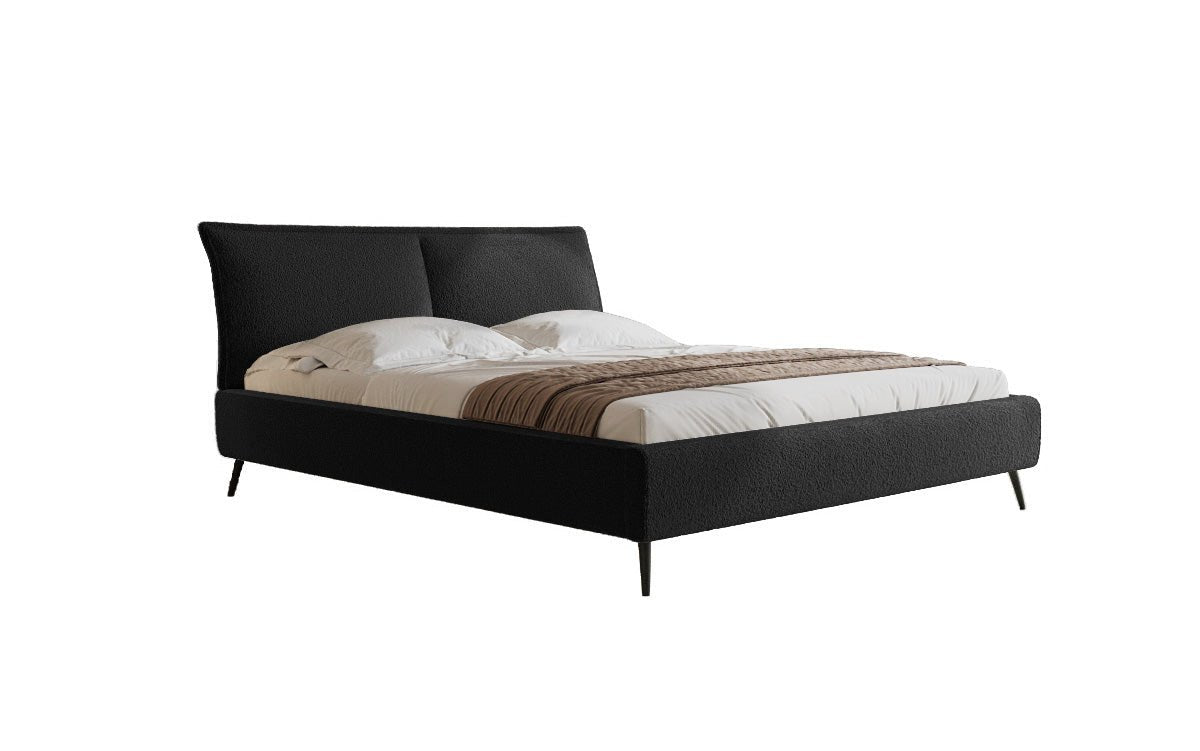 Designer Upholstered Bed Zoe Bouclé with Storage