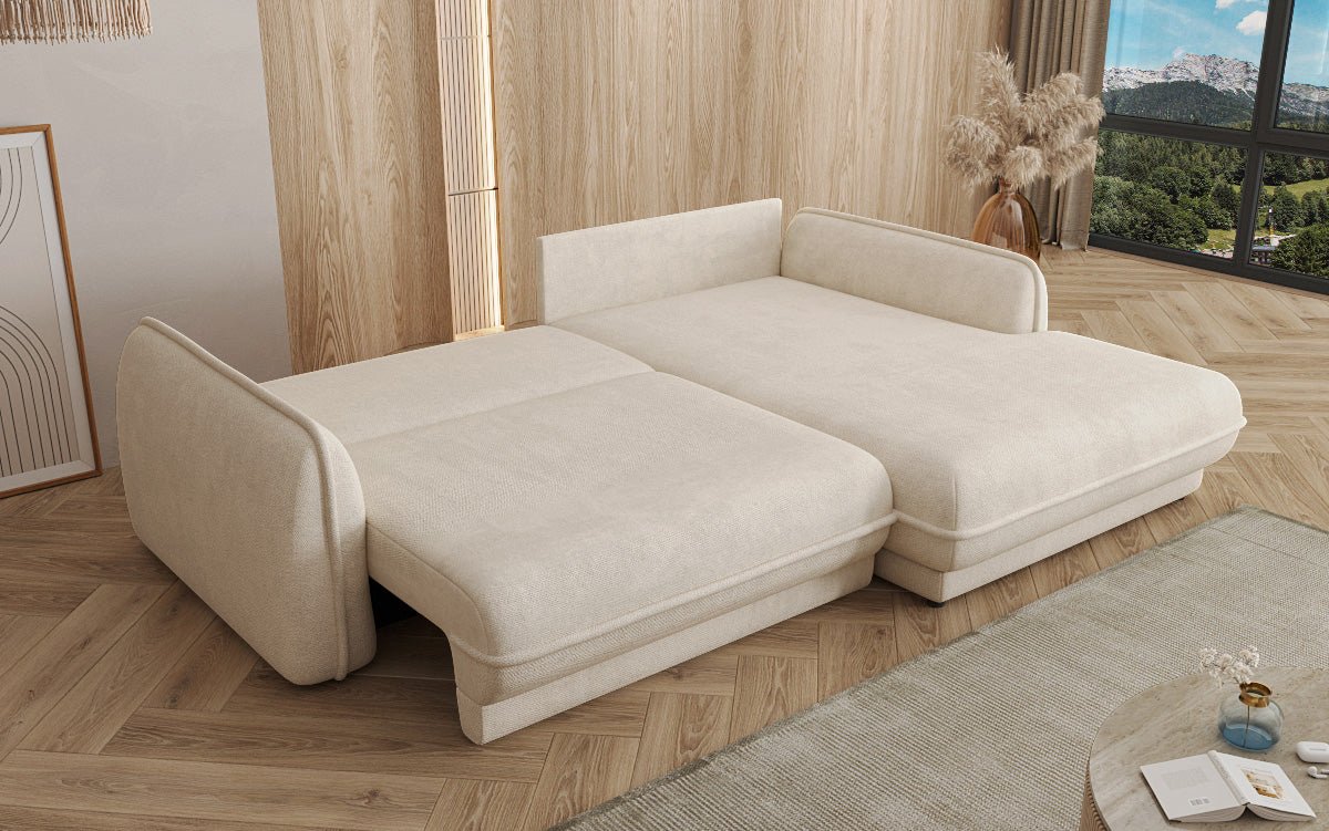 Canapé design Mojave II Tissu avec fonction couchage et rangement
