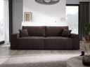 Designer Sofa Velanova 3-zits Ribstof met slaap- en klapfunctie