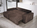 Designer Sofa Velanova 3-zits Ribstof met slaap- en klapfunctie