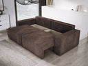 Designer Sofa Velanova 3-zits Ribstof met slaap- en klapfunctie