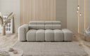 Canapé design 3 places avec chaise longue Mia en Chenille