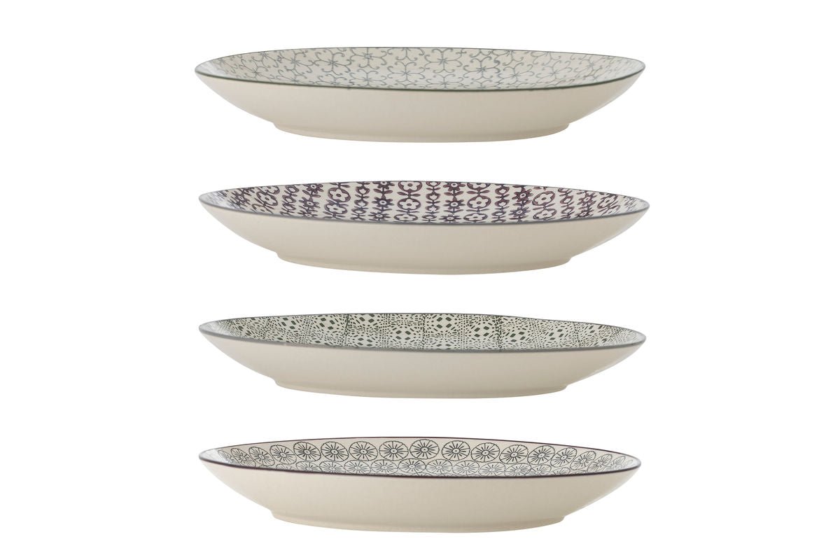 Assiette Solune - fabriquée en grès / lot de 4