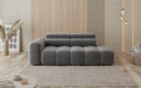 Canapé design 3 places avec chaise longue Mia en Chenille