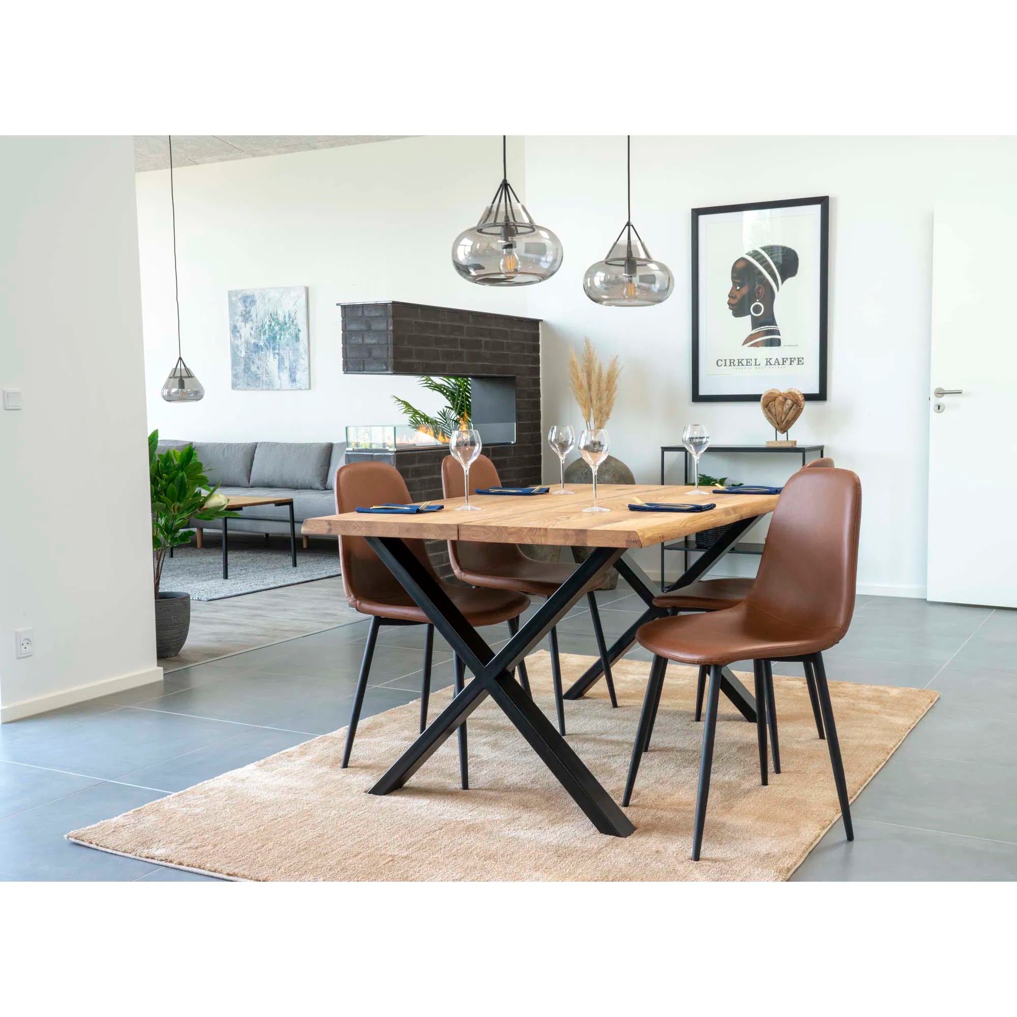 Lot de 2 - Chaise design Vienne en Similicuir