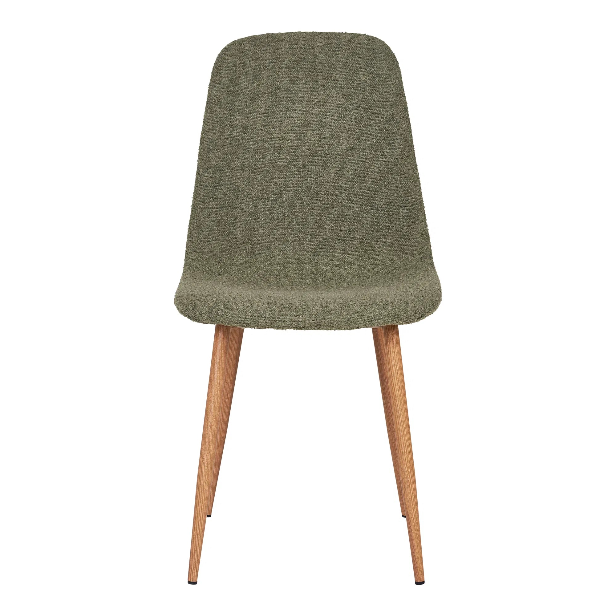 Lot de 2 - Chaise design Vienne en Bouclé Vert