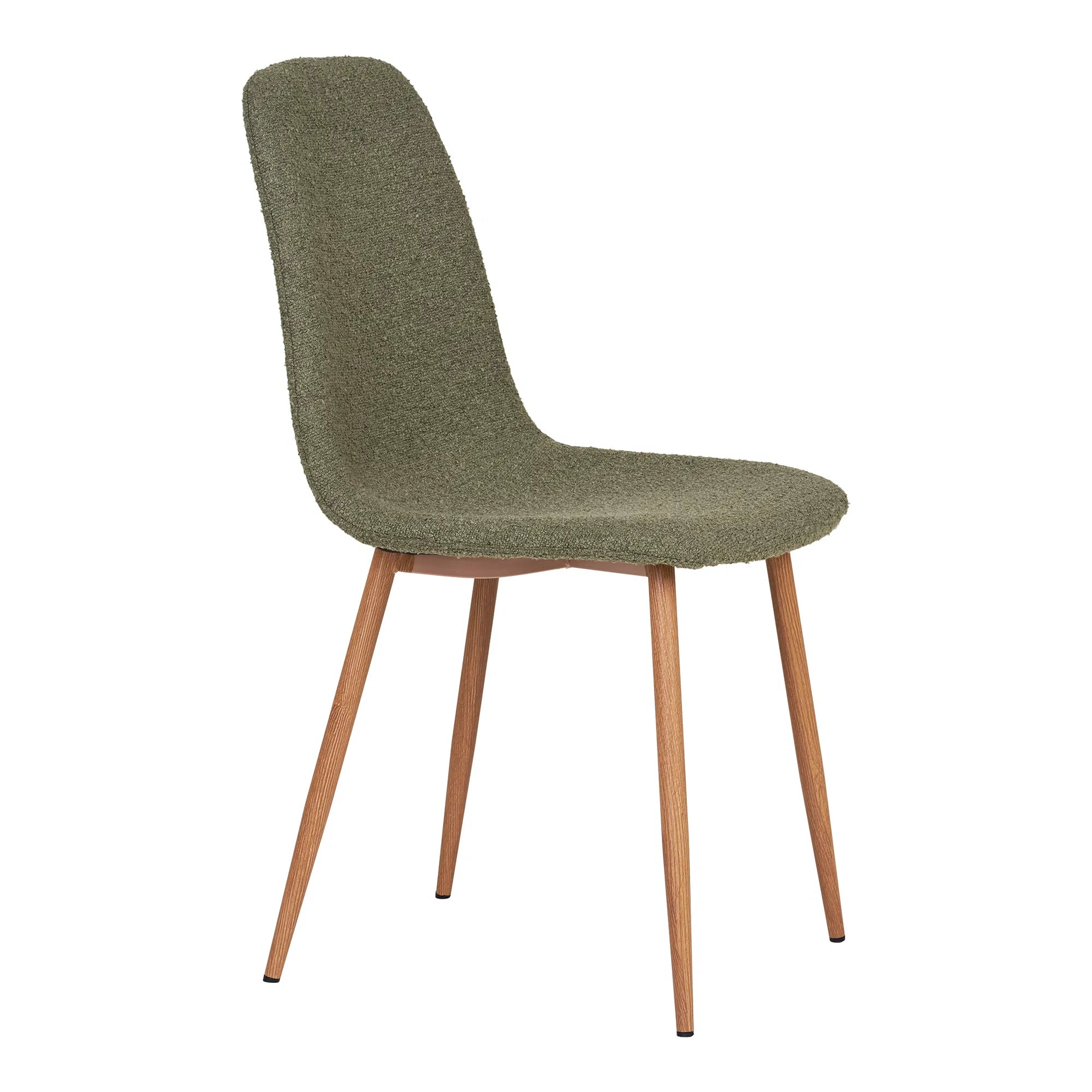 Lot de 2 - Chaise design Vienne en Bouclé Vert