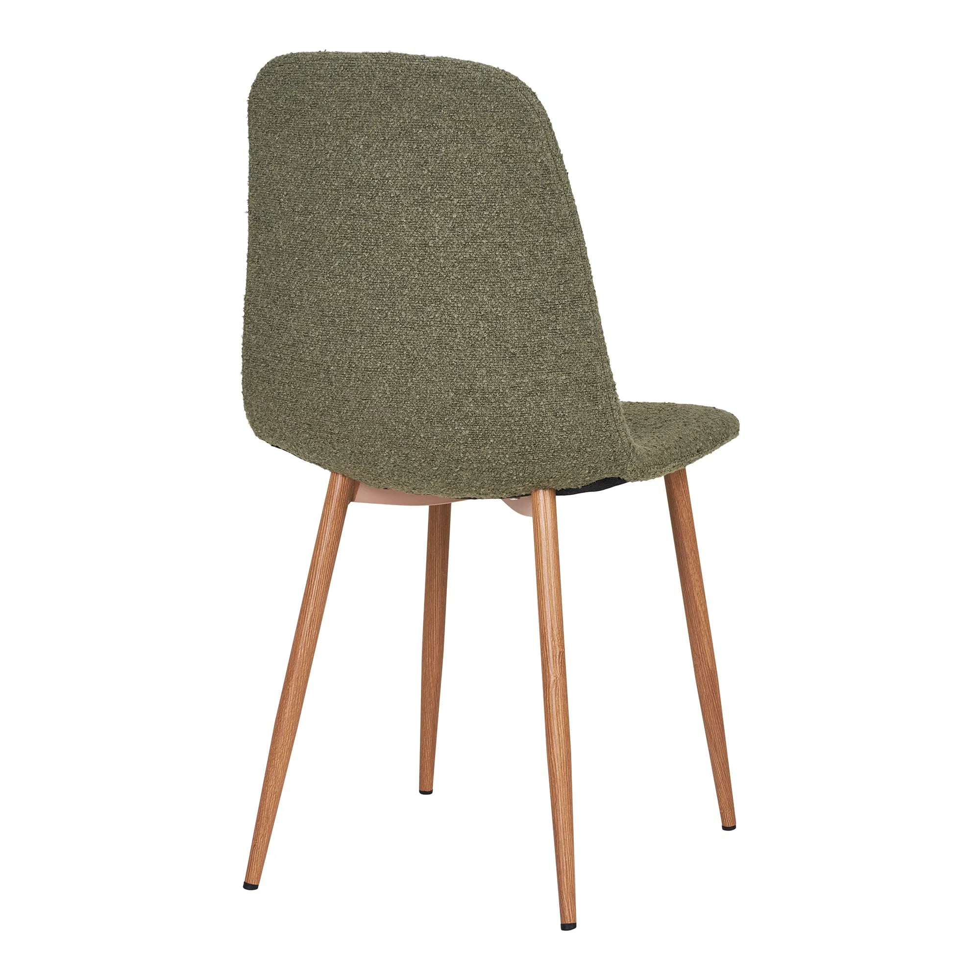 Lot de 2 - Chaise design Vienne en Bouclé Vert