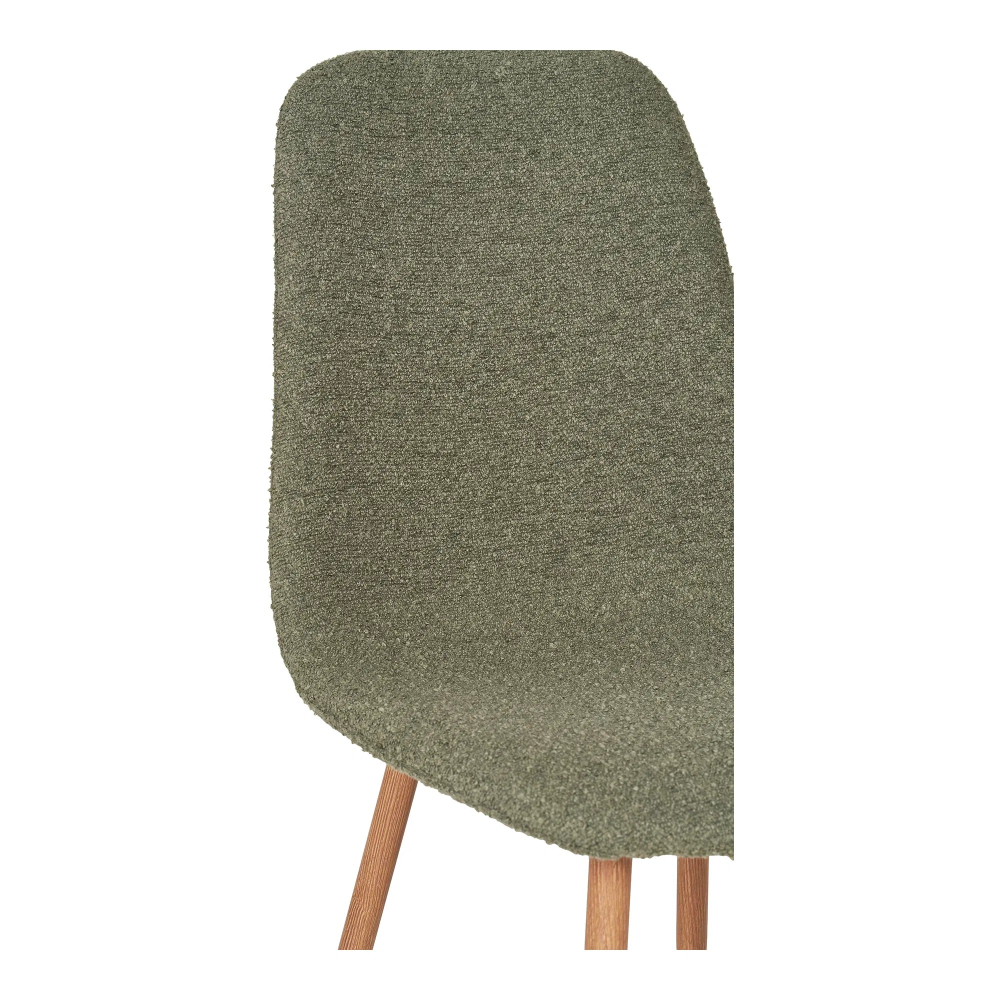 Lot de 2 - Chaise design Vienne en Bouclé Vert