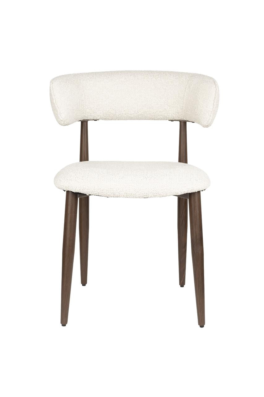 Chaise de salle à manger Stanley lot de 2 – en Bouclé Beige