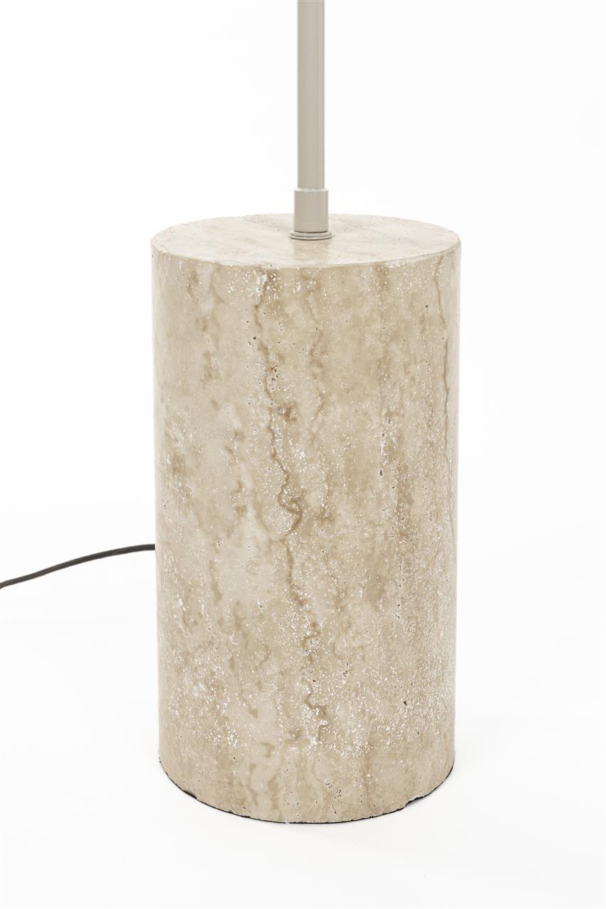 Lampadaire Enno – en travertin Gris