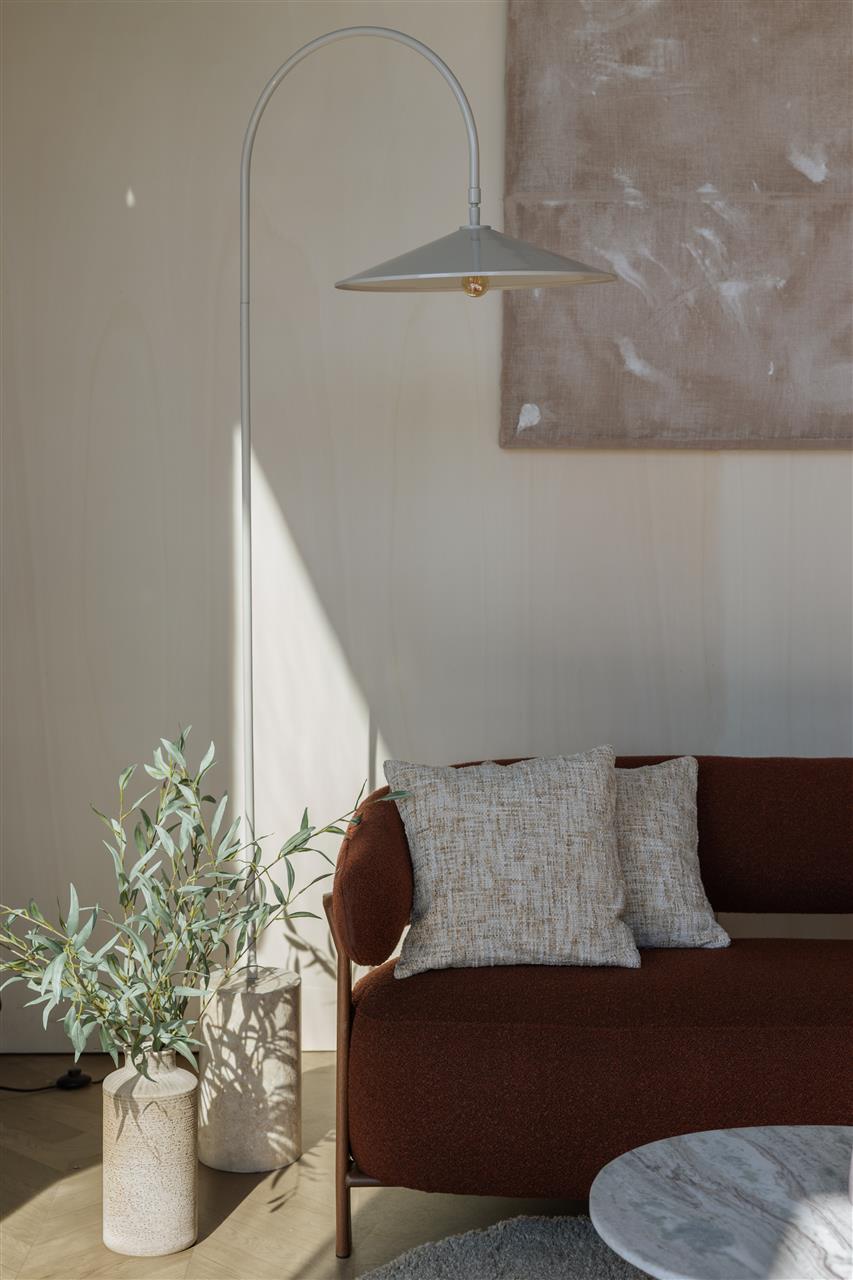 Lampadaire Enno – en travertin Gris