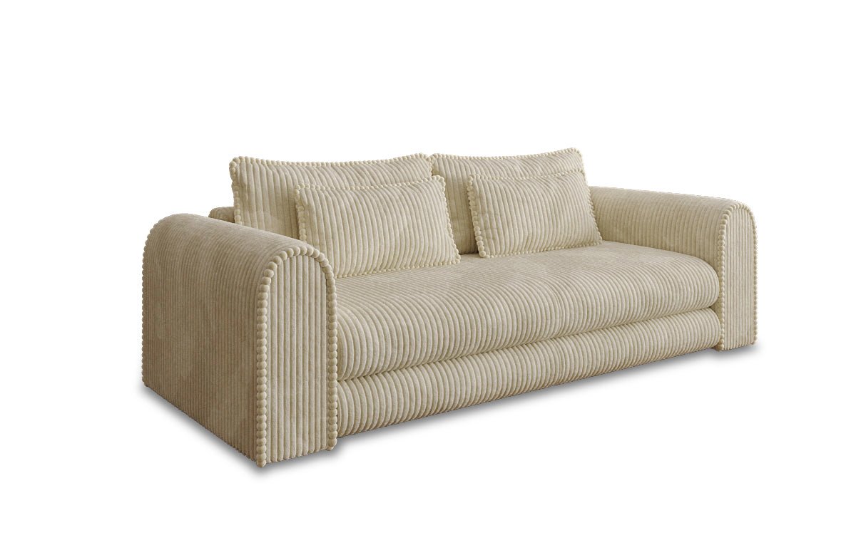 Designbank Lil Buddy 3-zits met slaapfunctie en opbergruimte in breedcorduroy