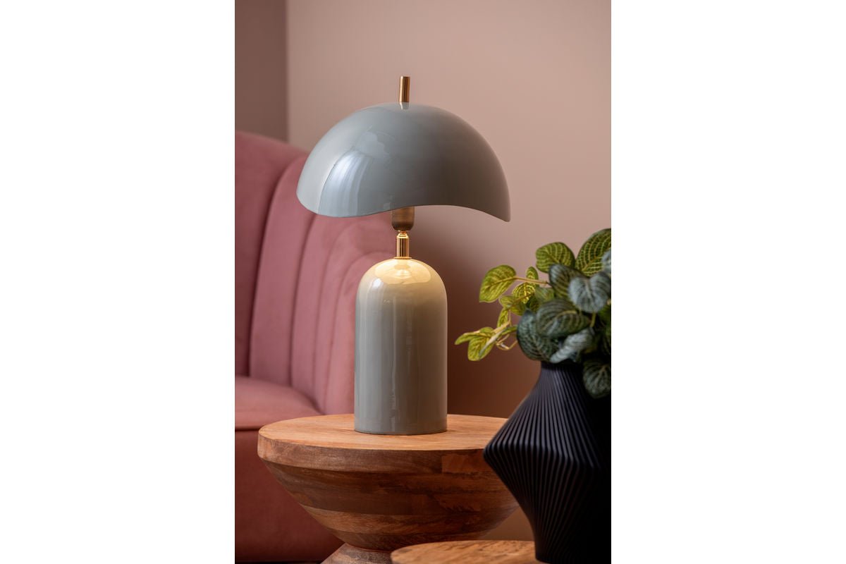 Tafellamp Madeira - Designlamp van ijzer met golvende kap