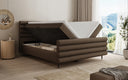 Boxspringbett Tubo in Strukturstoff mit Stauraum