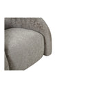 Designer Sofa-Sessel Korfu mit Drehfunktion in Sand Bouclé