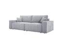 Designer Sofa Velanova 3-zits Ribstof met slaap- en klapfunctie