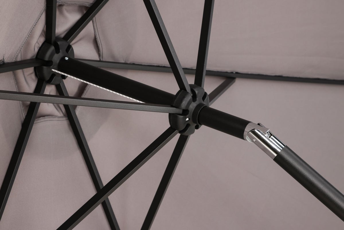 Parasol Imperia – Ø300 cm en polyester gris