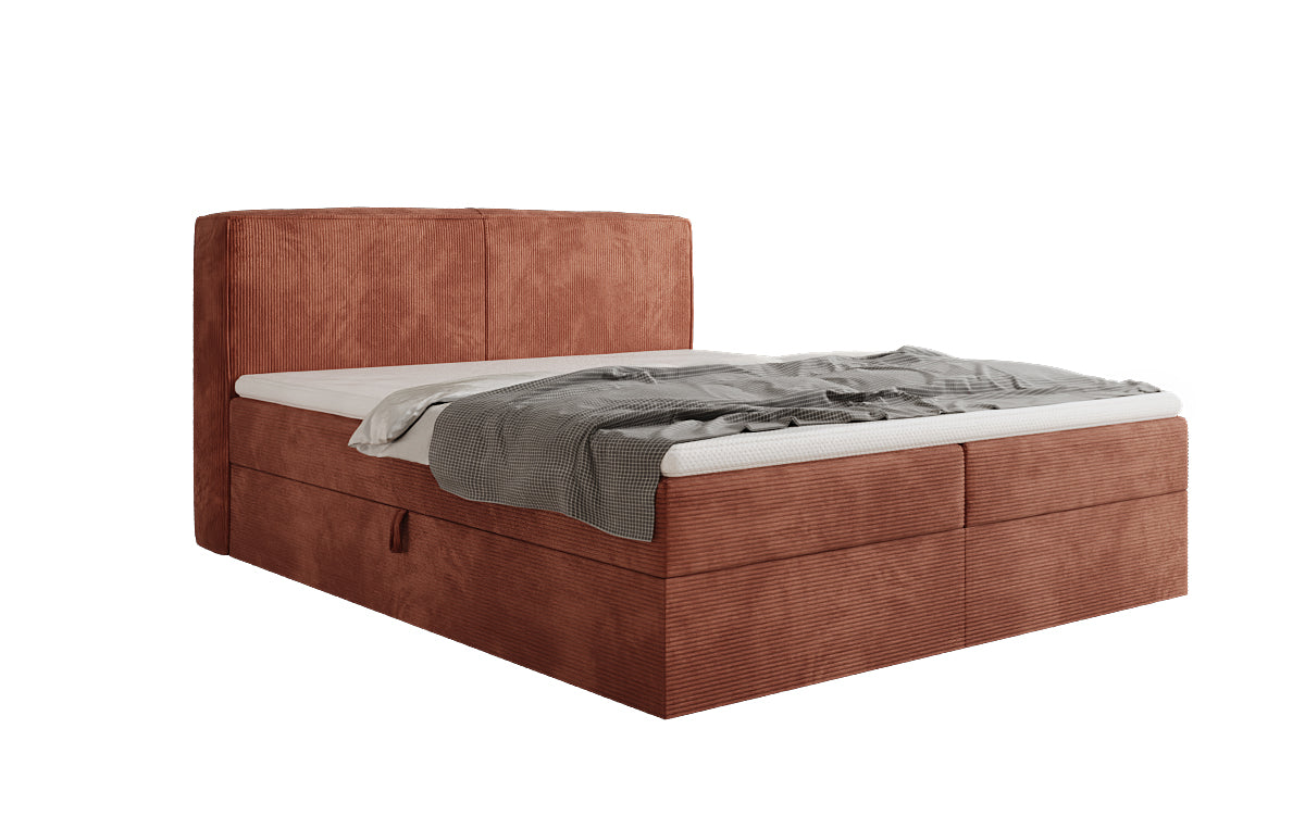 Boxspringbett Marea in Cord mit Stauraum