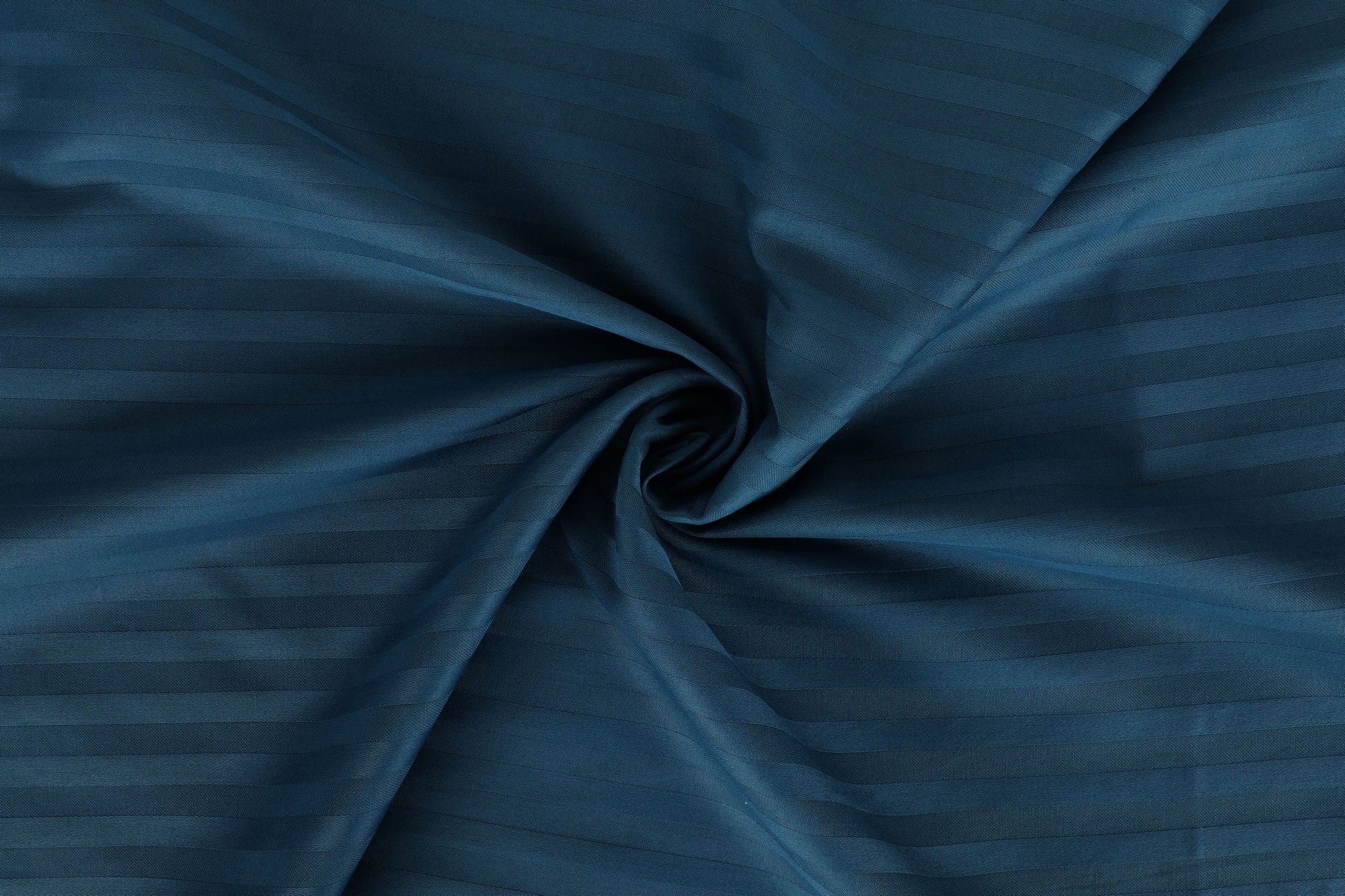 Premium Satijn Beddengoedset Streep Blauw