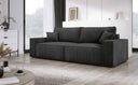 Designer Sofa Velanova 3-zits Ribstof met slaap- en klapfunctie