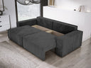 Designer Sofa Velanova 3-zits Ribstof met slaap- en klapfunctie
