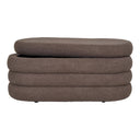 Banc Philo Bouclé Marron avec espace de rangement