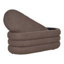 Banc Philo Bouclé Marron avec espace de rangement