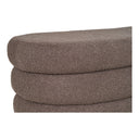 Banc Philo Bouclé Marron avec espace de rangement