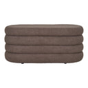 Banc Philo Bouclé Marron avec espace de rangement