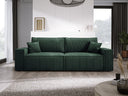 Designer Sofa Velanova 3-zits Ribstof met slaap- en klapfunctie