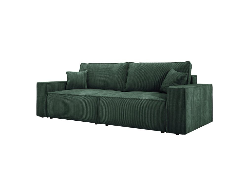 Canapé designer Velanova 3 places Côtelé avec fonction couchage et rabattable