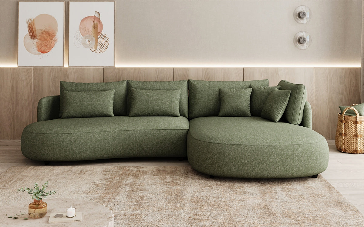 Designer Ecksofa Ando Mini  in Strukturstoff