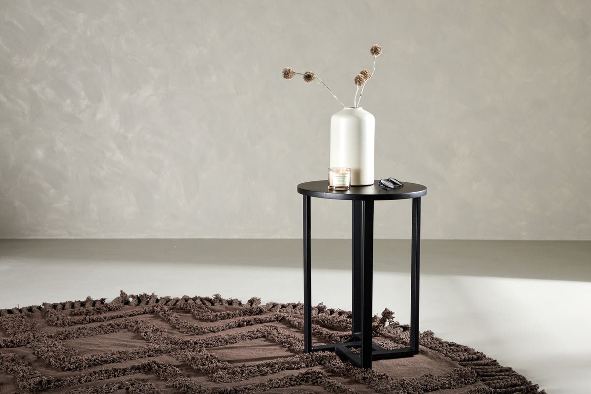 Salontafel/bijzettafel Paul - in Zwart