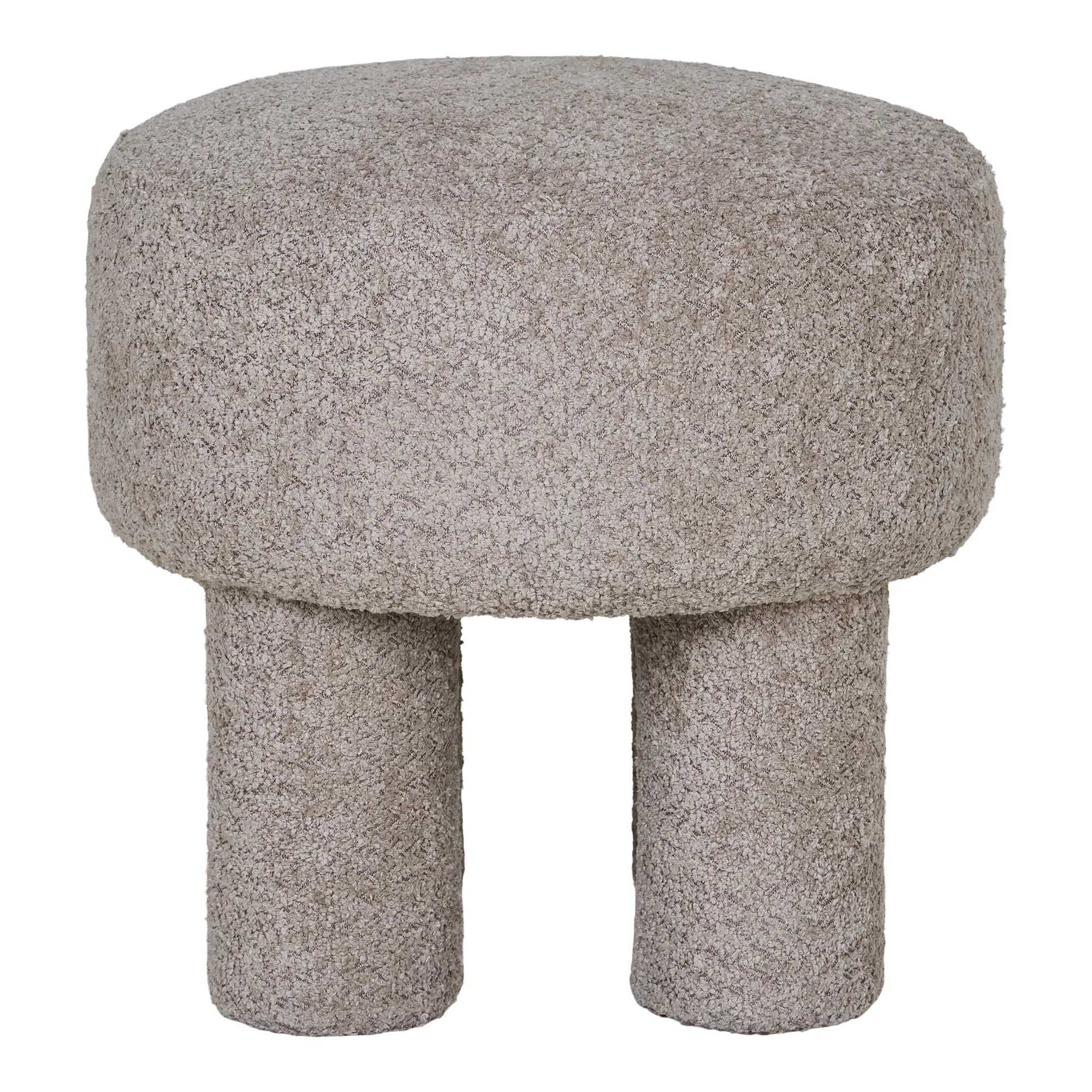Bijzettafel Bono Bouclé Lichtgrijs