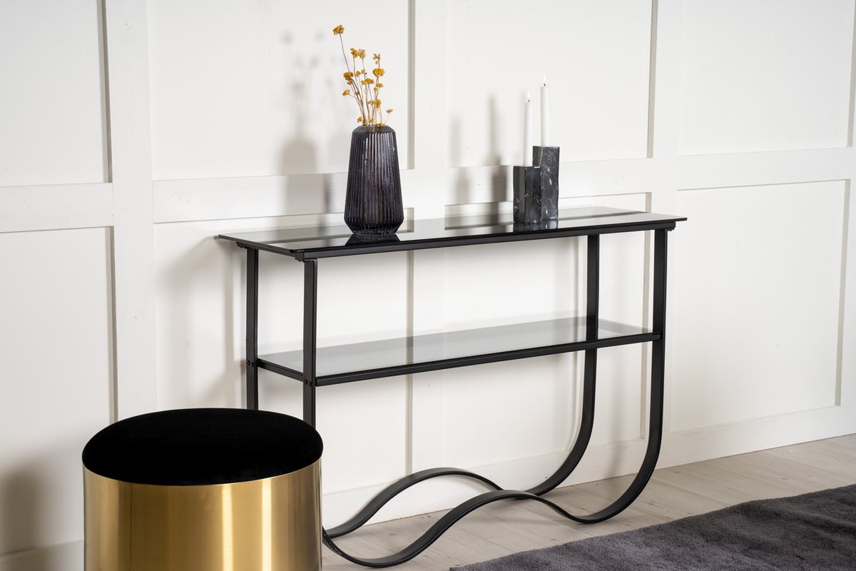 Table d'appoint Velo – design moderne avec plateau en verre