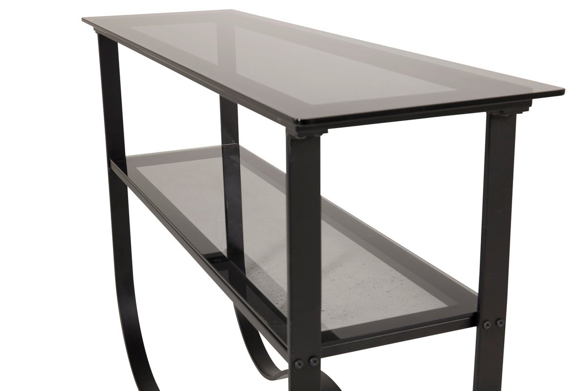 Table d'appoint Velo – design moderne avec plateau en verre